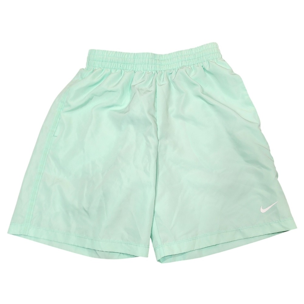Nike Kids Woven Training Shorts Mint Green Lightweight Size L